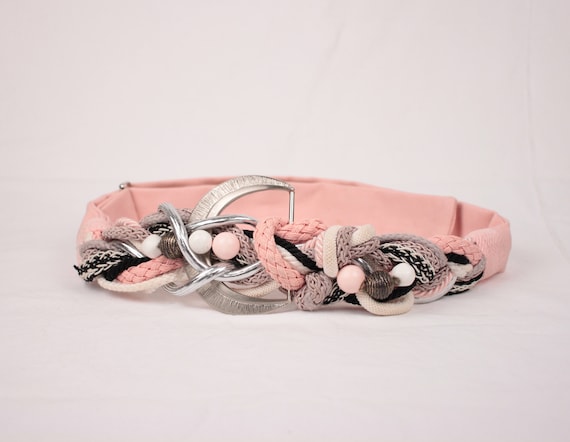 80s braided cord belt // Carolyn Tanner Designs