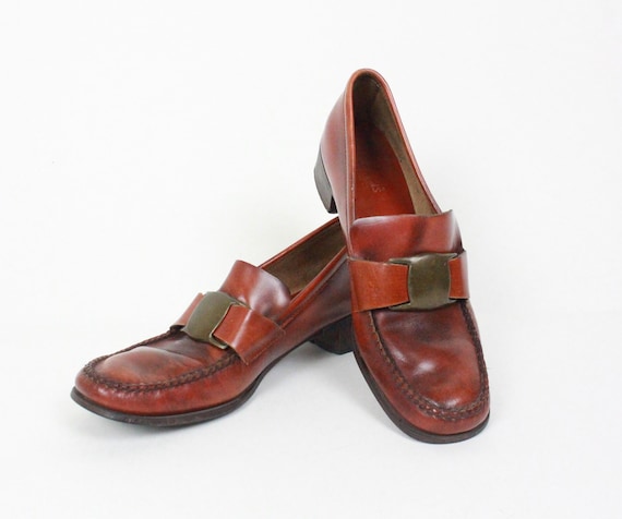 70s Bass Weejuns loafers // size 9N
