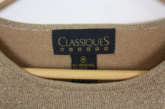 80s 90s Classiques gold sweater // merino blend - image 7