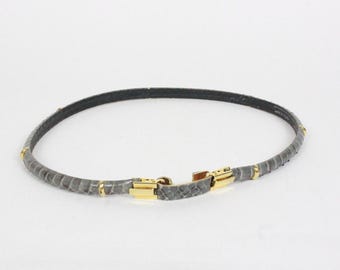 Brighton Reversible Belt // Hinged Black and Brown // Silver  display picture 2