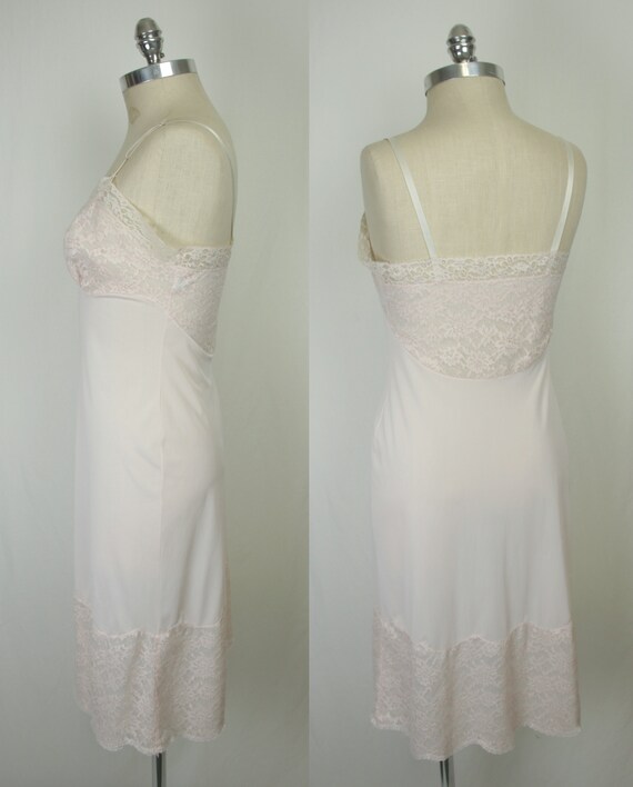 50s 60s Vanity Fair blush full slip // size 34 - image 3