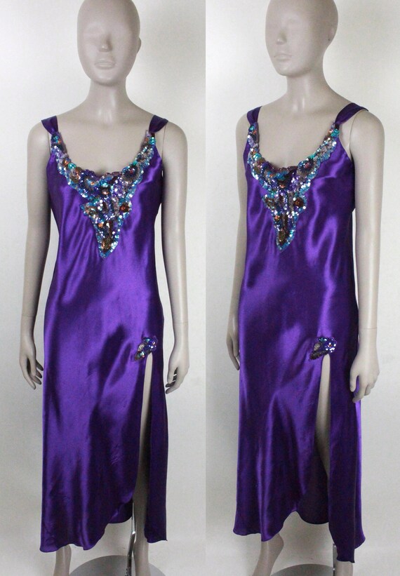 90s Y2K Victoria's Secret nightgown // sequin app… - image 5