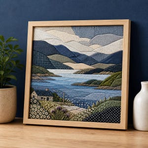 Highland Loch Kinusaiga Art Pattern | Digital PDF | Beginner Friendly Pattern | Instant Download Tutorial | No Sew Craft