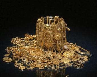 Mystery Jewelry Jar Jewelry Blind Box Gold Birthday Gift Set Whimsical