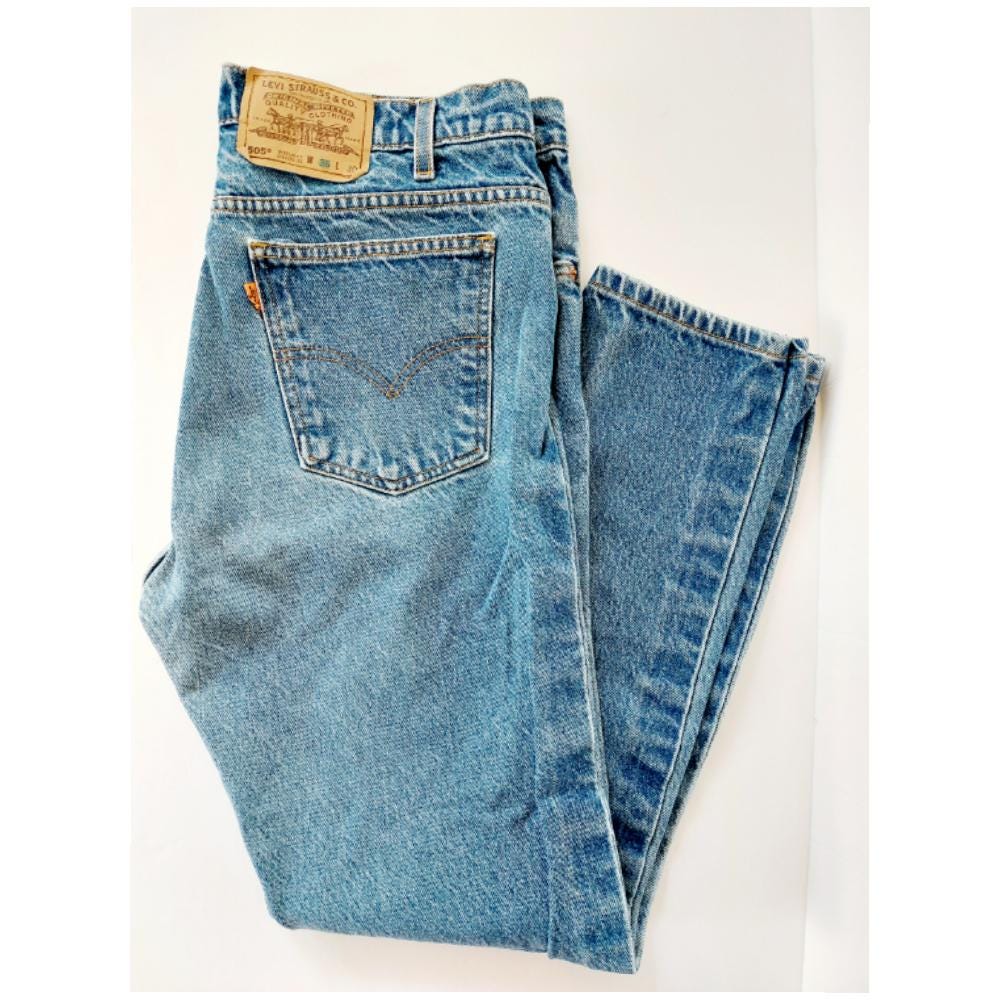 Levi 505 Orange Tab - Etsy