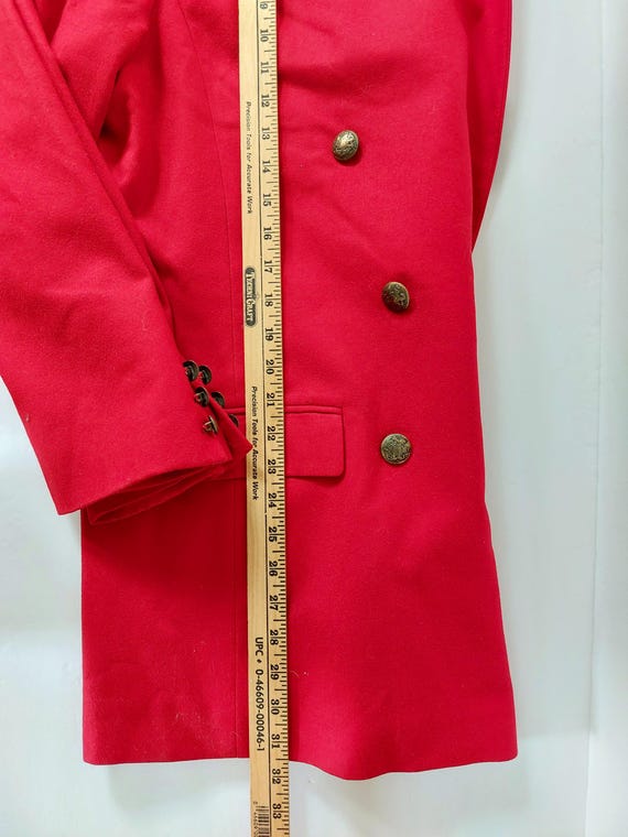 1950s Double Breasted Red Wool Pendleton Blazer C… - image 5
