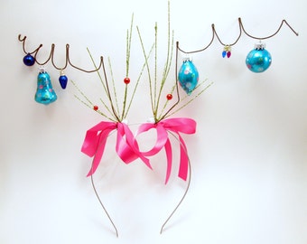 DELUXE Blue Cindy Anntenae Photo Prop - Who Loves Christmas  - Whimsical Holiday Party - Lou Headband