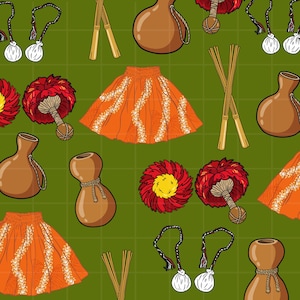 Hula Sticker Pack | Kawaii Hawaiian Hula PNG Bundle (Digital Download)