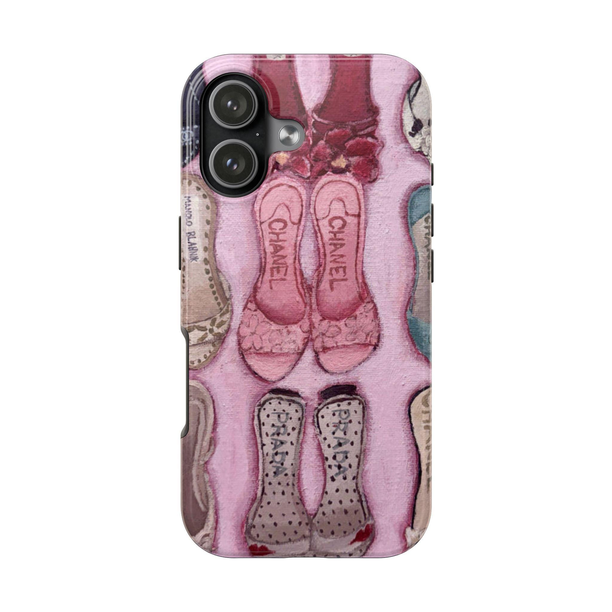 サリア　CHANEL ピンク レザー iPhone11ケース Pink Chanel Phone Case - Etsy