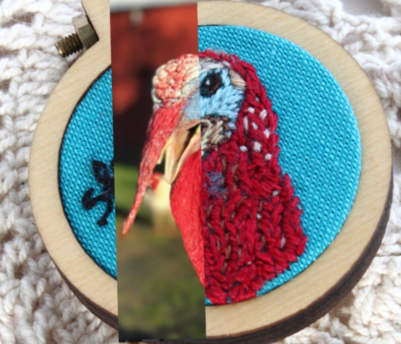 Custom Pet Portrait Embroidery Pet Portrait Necklace Etsy