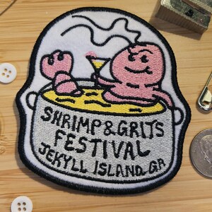 Shrimp & Grits Festival - Iron On Patch