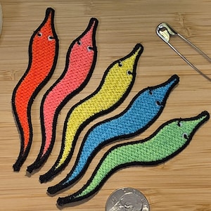Worms on a String - Iron on Patches