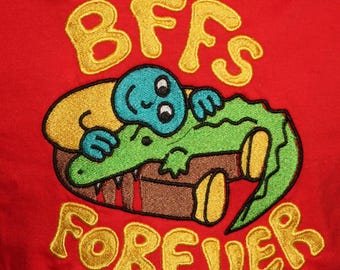 Aligator BFF na zawsze! - Koszulka unisex