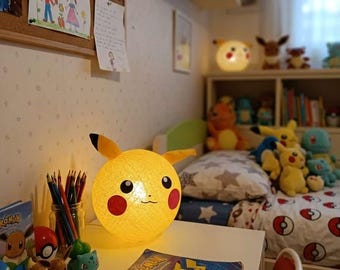 Gele elektrische muislamp met wattenbolletje – Nachtlampje voor kinderkamers en als cadeau