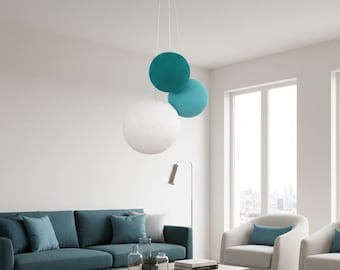 Lamp met 3 bollen – Aanpasbare hanglamp (kleurkeuze)