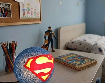 Superheldenlamp van wattenbolletjes – Nachtlampje voor kinderkamers en als cadeau