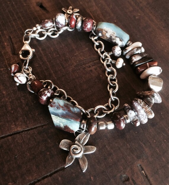 Fall Jewelry Peruvian Opal Ocean Blue Blue Bracelet | Etsy