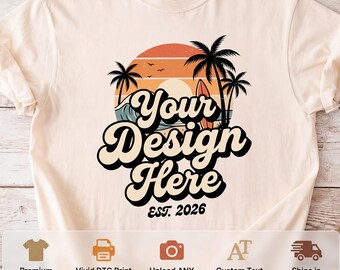 Camiseta Comfort Colors personalizada, regalo personalizado para ella, camiseta con texto personalizado, Comfort Colors 1717, camiseta personalizada, camiseta retro personalizada