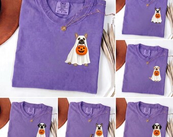 Halloween Dog Shirt Comfort Colors, Halloween Labrador Retriever Tee, Golden Retriever Gift, Frenchie Lab Dachshund Gift for Halloween
