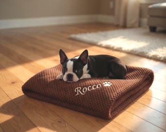Personalized Dog Blanket, Custom Embroidered Pet Blanket, Custom Pet Blanket, Dog Mom Gift, Personalized Cat Blanket, Puppy Blanket Gift