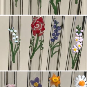 Rietje met geboortebloemtekening