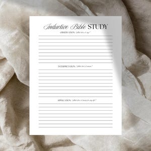 Induktiv bibelstudie Kristen studiearbetsbok Modern Elegance Collection