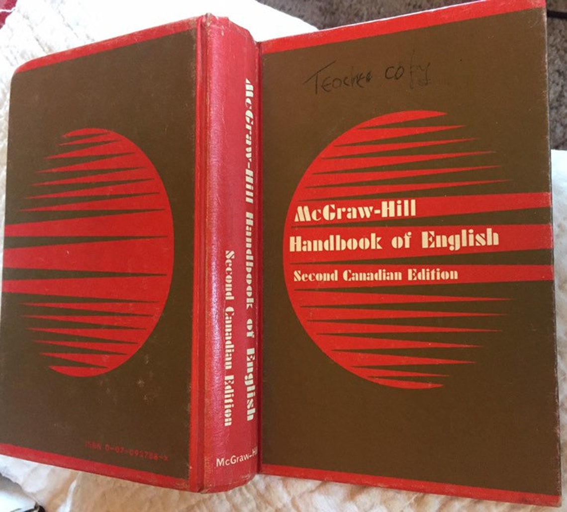 HANDBOOK OF ENGLISH vintage textbook Canada grammar usage Etsy