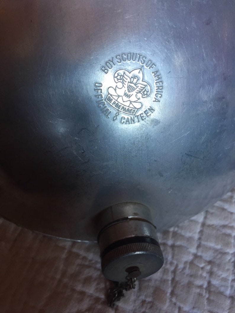 BOY SCOUT CANTEEN Vintage Aluminum Official Collectible Etsy