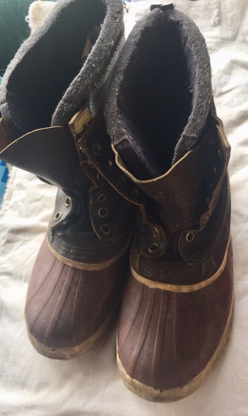 SNOW BOOTS VINTAGE felt lined unisex sorrel style Canada made Etsy SNOW BOOTS VINTAGE felt lined unisex sorrel style Canada made Etsy