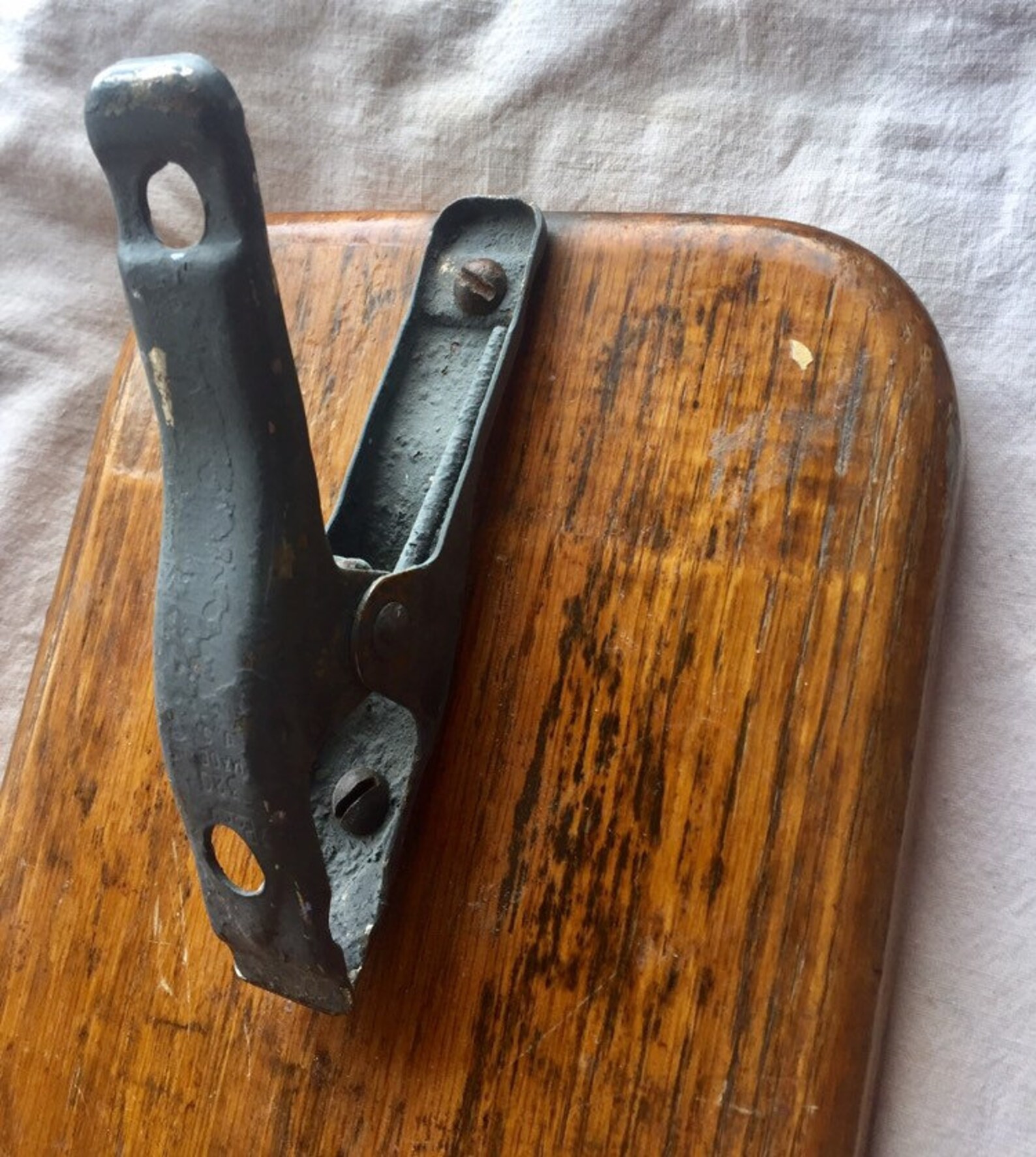 WOOD BOARD DISPLAY Vintage Clamp Cutting Hanging Decor Heavy Etsy