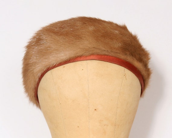 1960s Mink Fur Pillbox Hat