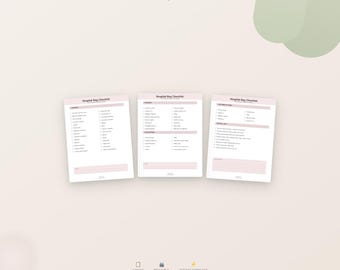 Hospital Bag Checklist Printable, Baby Checklist PDF, Pregnancy Planner, Hospital Packing List, New Mom Checklist, Baby Shower Gift, Birth