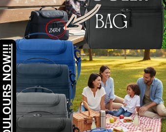 Op maat gemaakte koeltas met naam – gepersonaliseerde lunchbox voor picknicks, roadtrips en kantoor