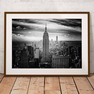 Manhattan New York City Print, NYC print, Manhattan skyline, USA // Physical or Digital File