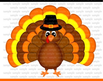 Thanksgiving turkey clipart - sublimation - digital graphic - clip art -  personal and commercial use - digital download