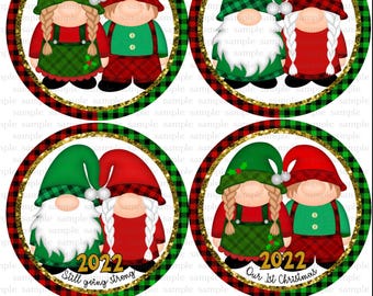 Gnome love ornament clip art or Sublimation Design - 12 files included - Personal & Commerical use