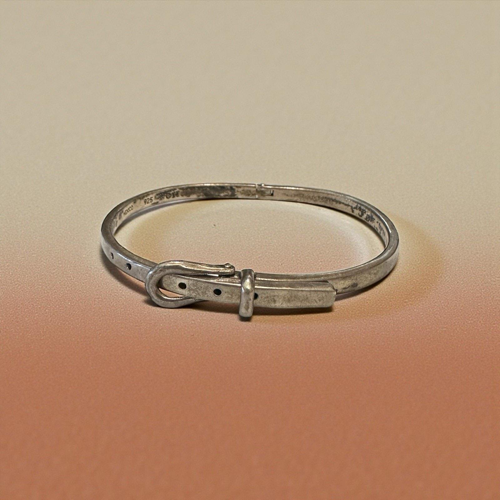 Mexico Sterling Silver Belt Buckle Bracelet - Etsy