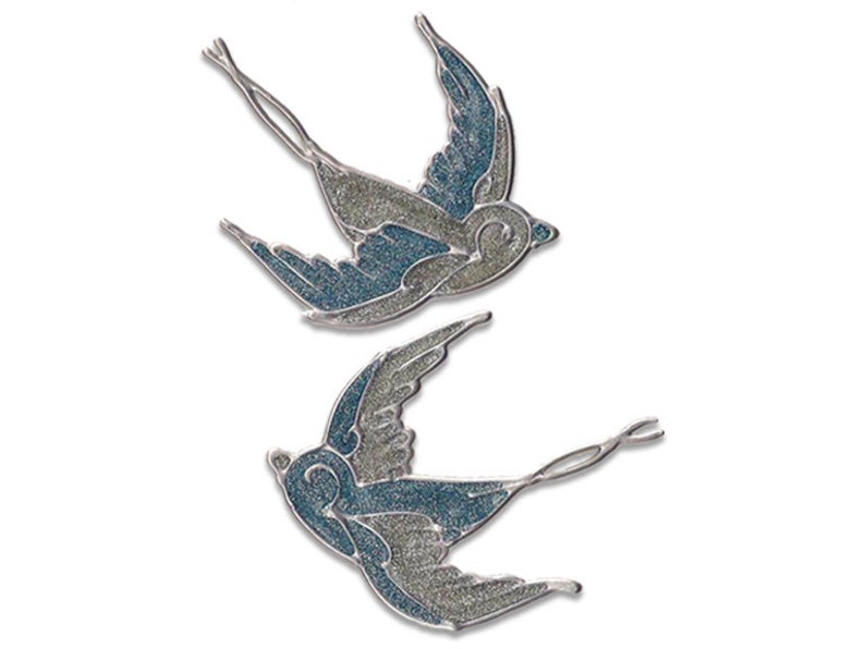 Birds Stained glass window sticker home decoration Etsy