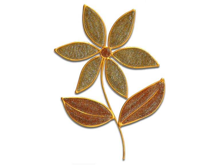 Flower Stained Glass Window Decoration Handmade Sticker / Etsy