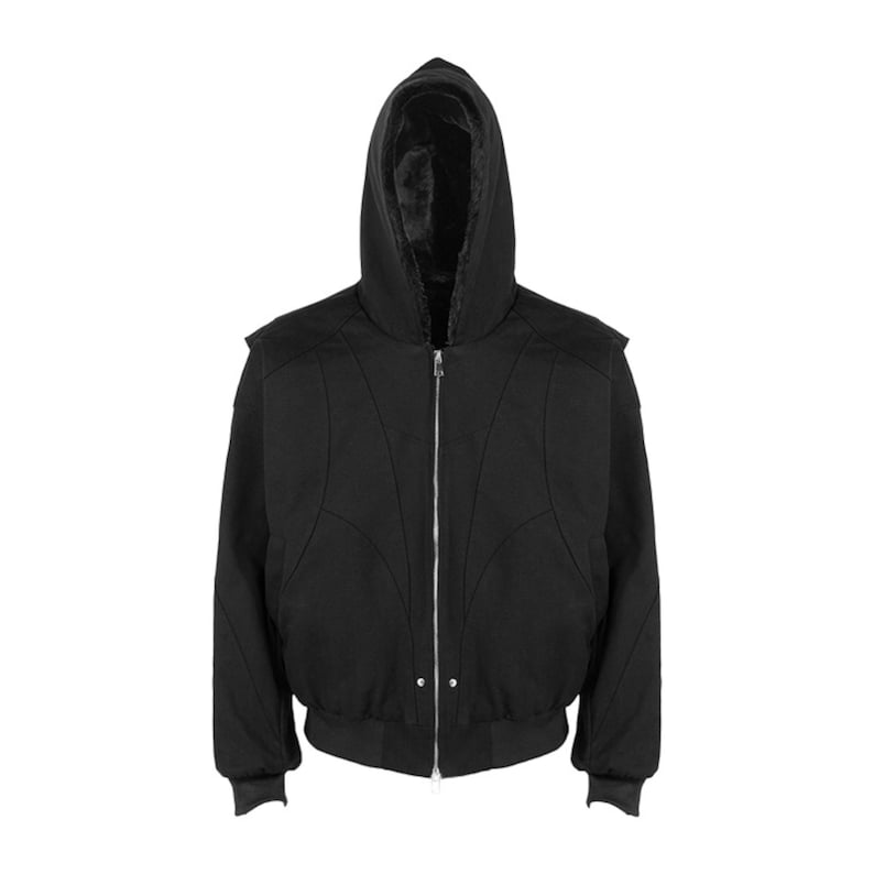 Oversized Hooded Jacket | Washed Zip Up Outerwear | Winter Fashion | Retro Streetwear Style

Oversized hooded jacket with washed retro streetwear style