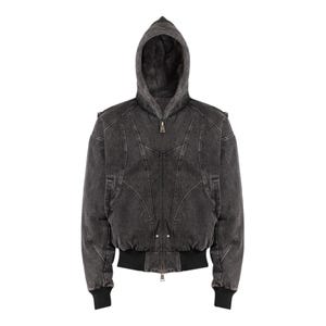 Oversized Hooded Jacket | Washed Zip Up Outerwear | Winter Fashion | Retro Streetwear Style

Oversized hooded jacket with washed retro streetwear style