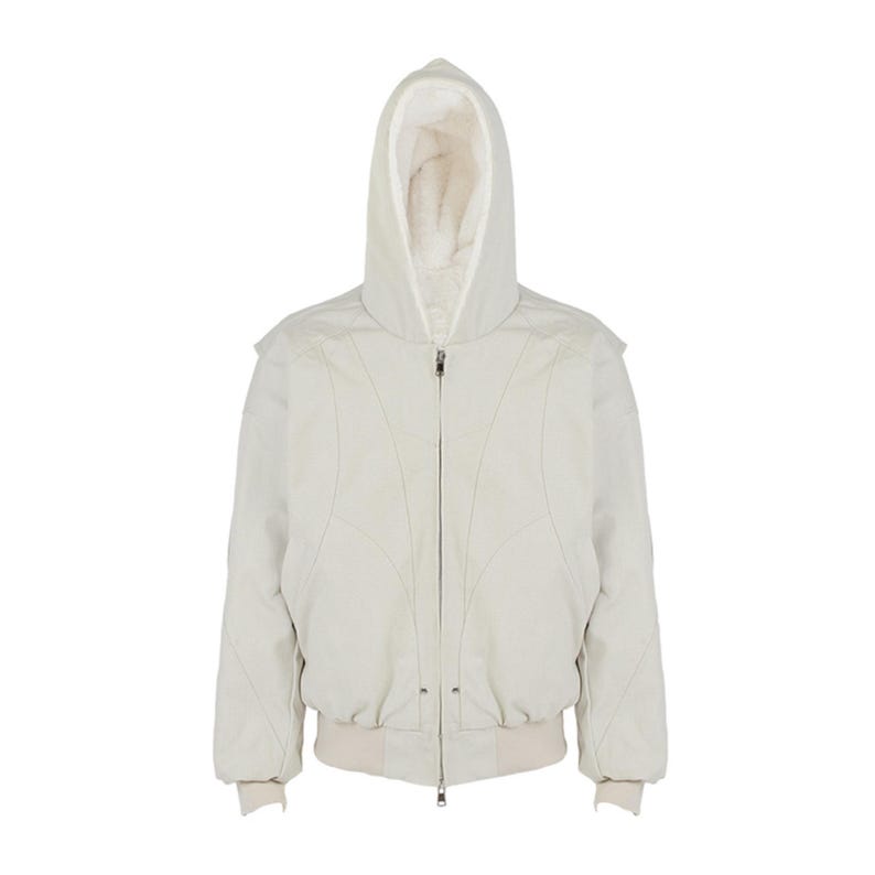 Oversized Hooded Jacket | Washed Zip Up Outerwear | Winter Fashion | Retro Streetwear Style

Oversized hooded jacket with washed retro streetwear style