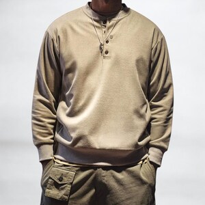 Men Long Sleeve | Button Front Casual Pullover Top | Daily Wear | Minimalist Streetwear Style