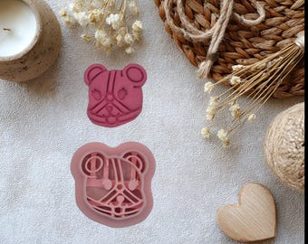 Teddy Bear with Ball Gag Polymer Clay Cutter | Gift for Valentine's Day | Handmade Earring Making supplies | 3d printed tools for craft