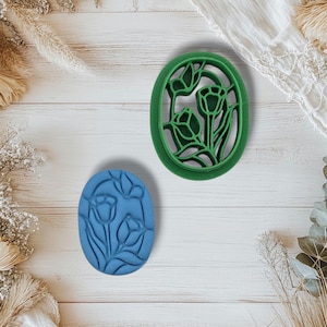 Butterfly and Flowers Clay Cutters - Handmade Earring Supplies - 3D Printed Tools - Strong and Sharp - Long Lasting - Care Instructions