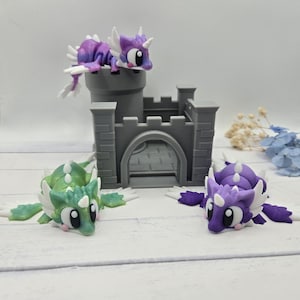 Celestial Dragon Fidget Toy – 3D Printed Desk Companion, Stress Relief Sensory Toy