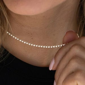 Collar de tenis de capas dorado / Collar apilable con diamantes cultivados en laboratorio / Cadena de tenis dorada / Conjunto de collar nupcial / Joyería de boda / Regalo para ella