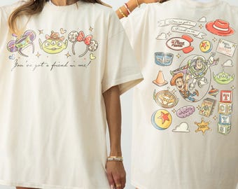 Comfort Colors® Disney Pixar Toy Story Shirt, Woody Buzz Rex Hamm Tee, Pizza Planet Shirt, Disneyland Magic Kingdom Trip Tee, Disneyland Tee