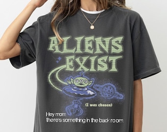 Camiseta retro de extraterrestres de Toy Story, camiseta de Toy Story, camiseta verde de extraterrestres de Pixar Toy Story, camiseta de extraterrestres de Disney, camiseta de personajes de Toy Story