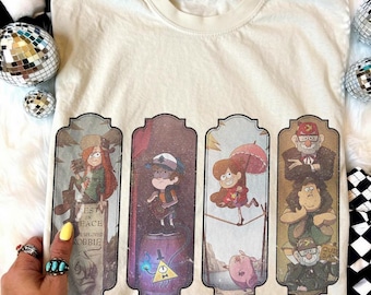Gravity Falls Vintage Shirt, Dipper Mabel Pines Mystery Shack Tee, Retro Cartoon Halloween Shirt, Spooky Adventure Graphic Tee